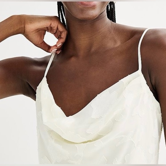 NWT - Spaghetti Strap Burnout Jacquard Cowl Neck Dress. - Picture 3 of 4